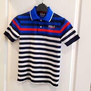 Boys Polo Ralph Lauren Polo Shirt, Size Small, Red, White and Blue